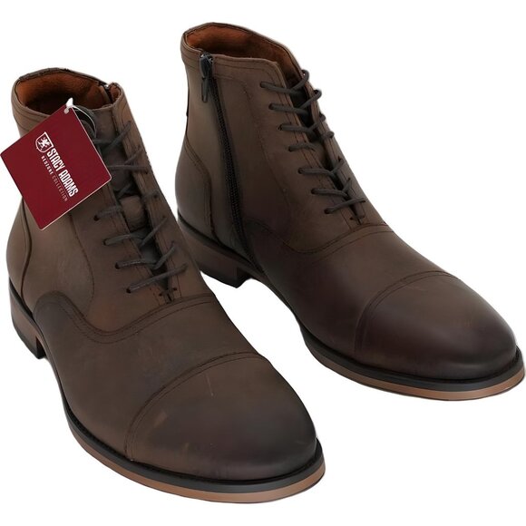 Stacy Adams Porter Cap Toe Side Zip Dress Boots Men's US 7M - Picture 4 of 6